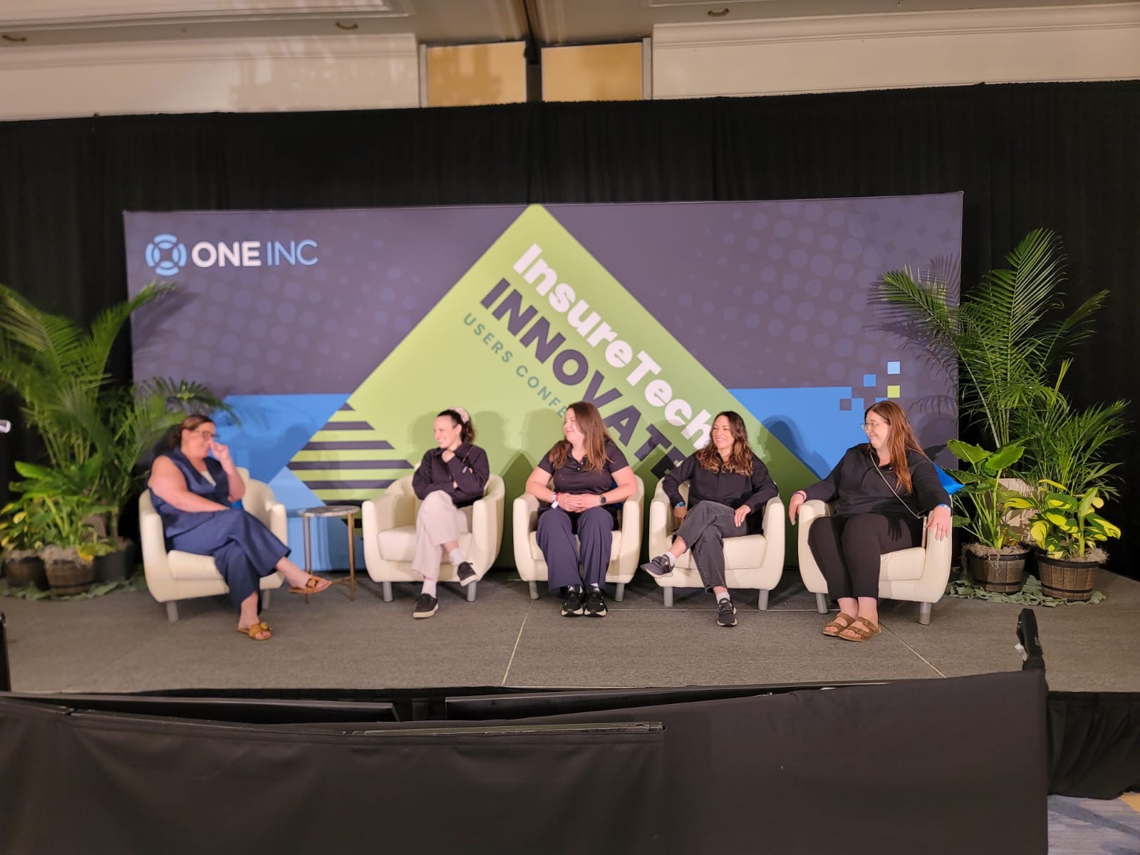 Panel of five women speaking at Insuretech Innovation Users Conference